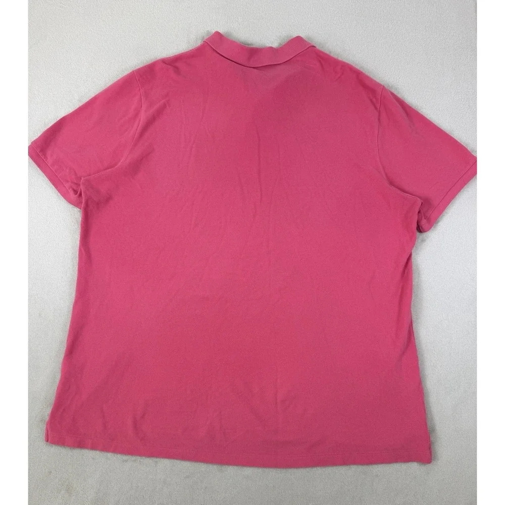 Polo Ralph Lauren Classic Fit Mesh Polo Shirt Hot Pink Men's XXL